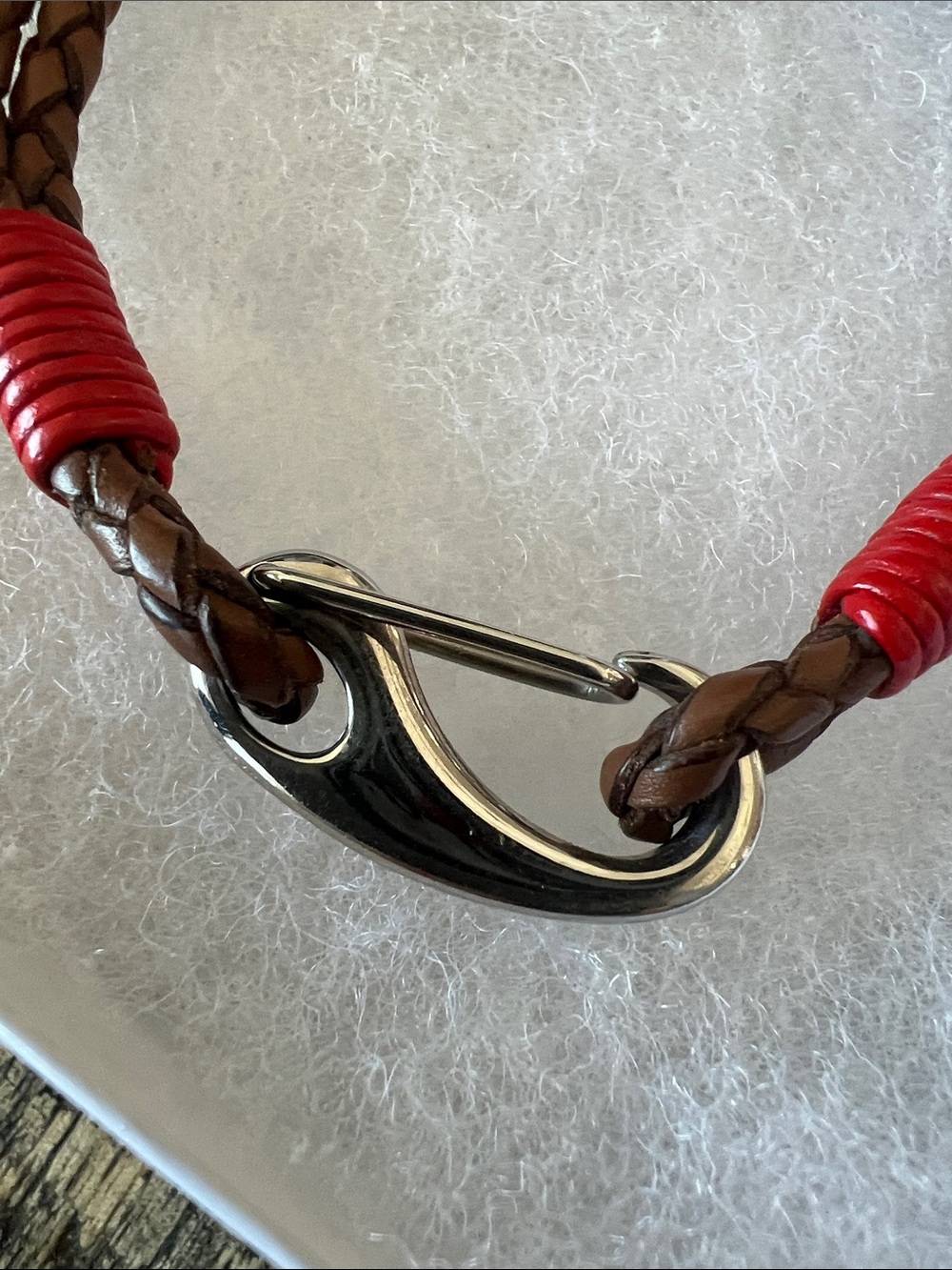 Ted Baker London Braided Brown Leather Double-Wrap Bracelet - Picture 2 of 2